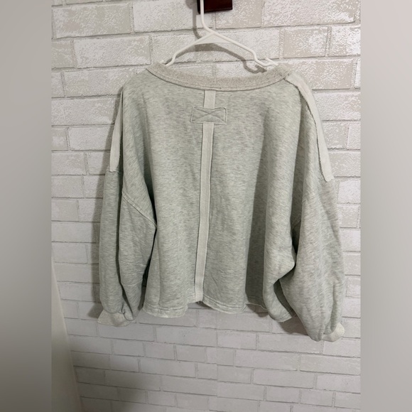 Altar’d State Heather Gray Calm Form Fleece Pullover - Picture 6 of 6